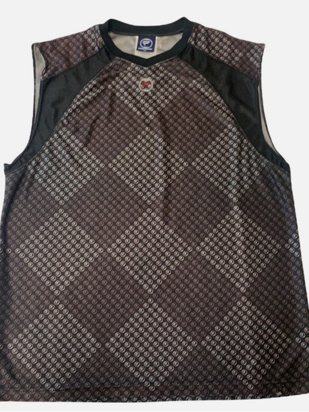 Protege Black and Metallic Sleeveless Performance Tank Size L NWOT